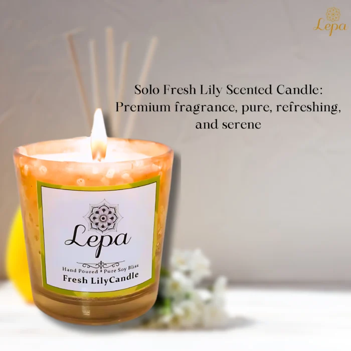 Solo glow ( Fresh Lily Candle) - Image 2