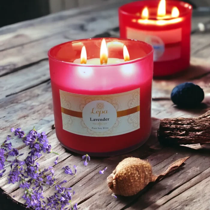 Elegance - Lavender Soy Candle - Image 3