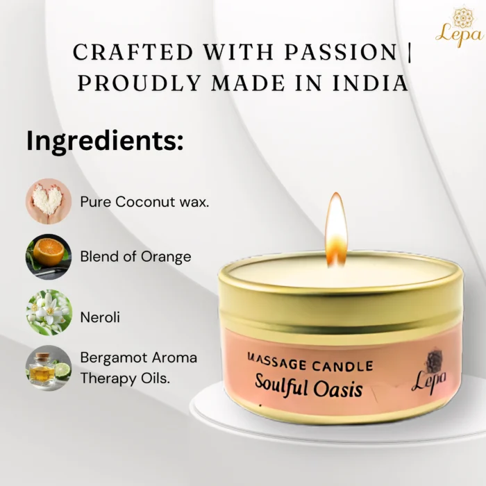 Massage Candle - Soulful Oasis - Image 3