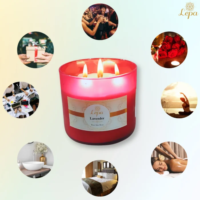 Elegance - Lavender Soy Candle - Image 5