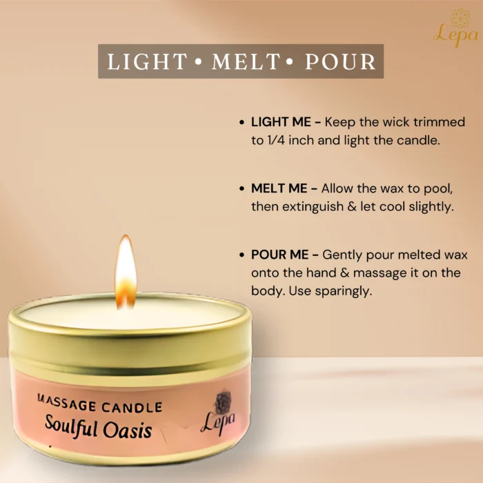 Massage Candle - Soulful Oasis - Image 5