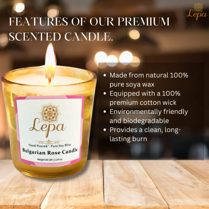 Solo glow ( Bulgarian Rose Candle) - Image 3