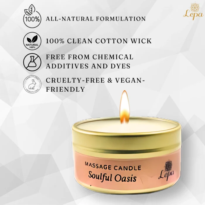 Massage Candle - Soulful Oasis - Image 4