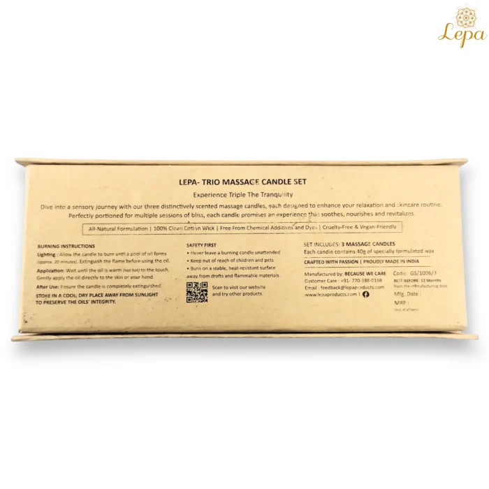 Lepa - Trio Massage Candle Set - Image 4