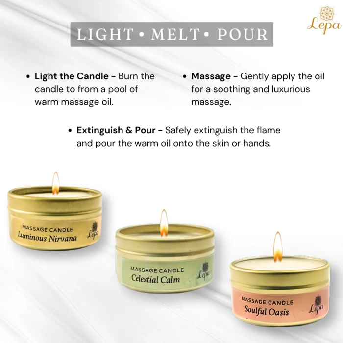 Lepa - Trio Massage Candle Set - Image 2
