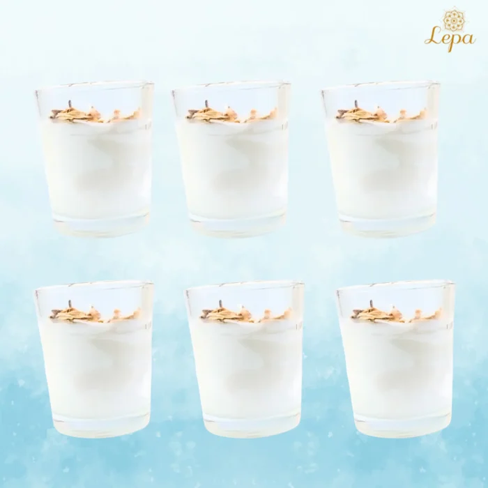 Floral Essence Candle Set – A Blooming Delight in Every Glow set of 6 - Image 3