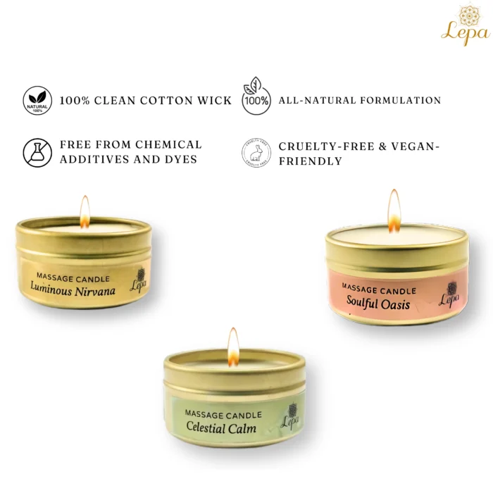 Lepa - Trio Massage Candle Set - Image 3