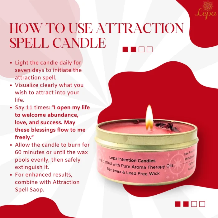 Love Magnet - Attraction Spell Candle - Image 3