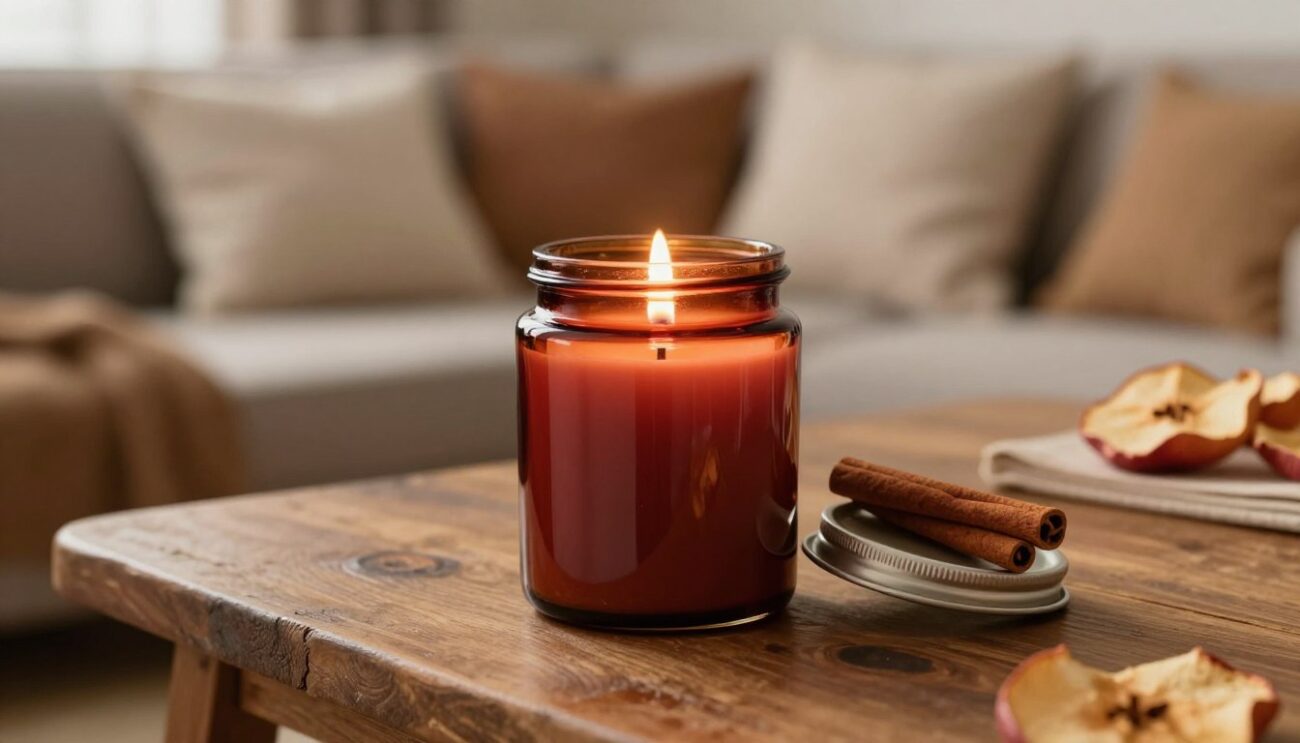 apple cinnamon jar candle